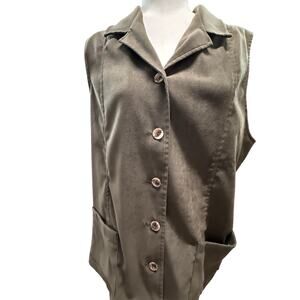 Vintage Prestige Vest Sportswear size Large Olive green style 7162